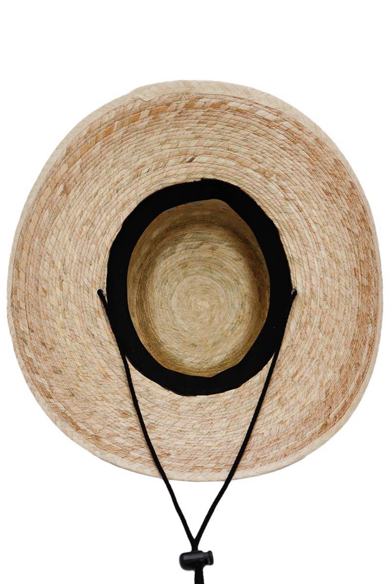 Cap Zone - Wholesale Cowboy Hat - Women's - Round Porkpie Crown Palm Straw Cowboy Hat7