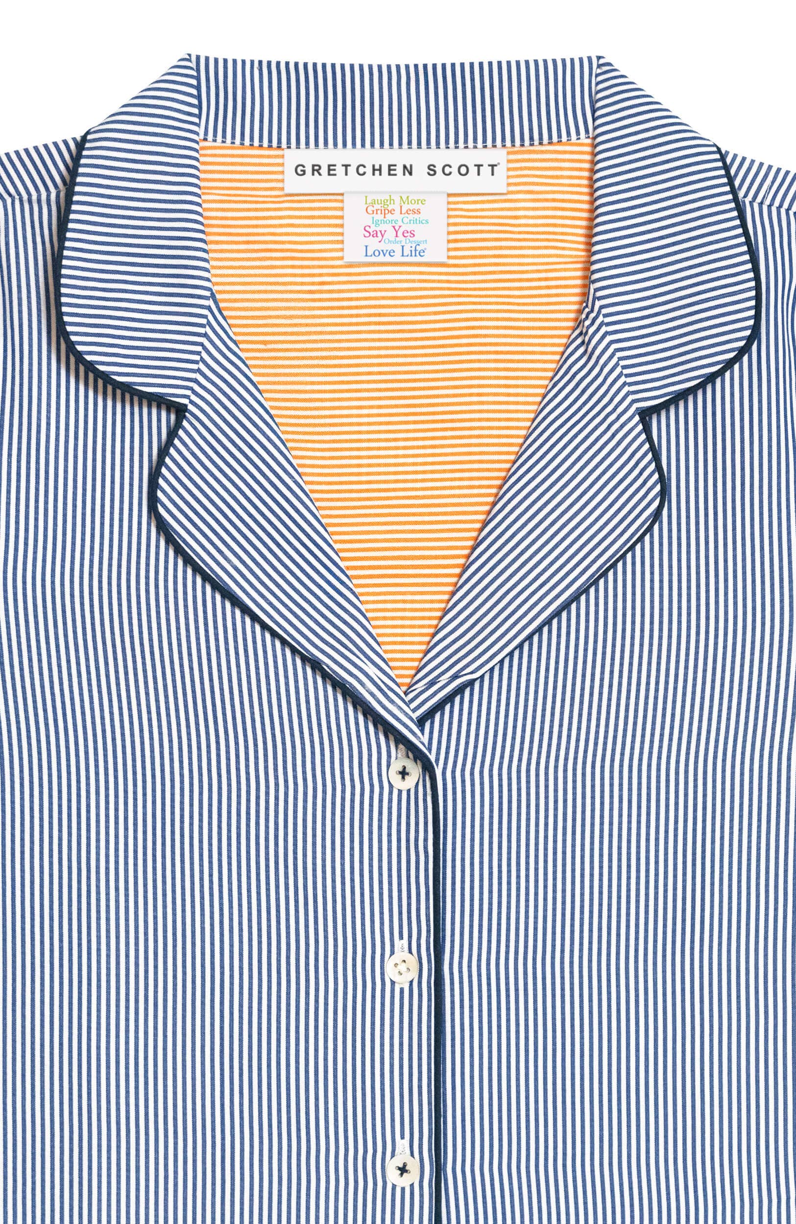 Gretchen Scott LLC – Conjunto de pijama - Mulher por atacado – Conjunto de Pijamas - Riscas1