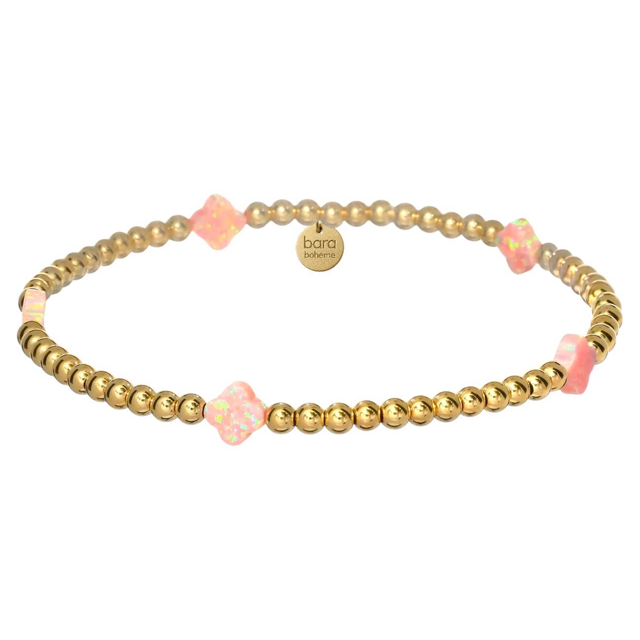 bara boheme – wholesale Berlockarmband – Clover BTY SM | Pärlat Opalarmband0