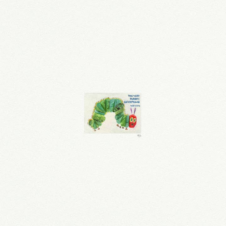 Karen Libecap Tiny Paintings - Wholesale Art Print - The Very Hungry Caterpillar Miniature Watercolor Painting - Art Print2