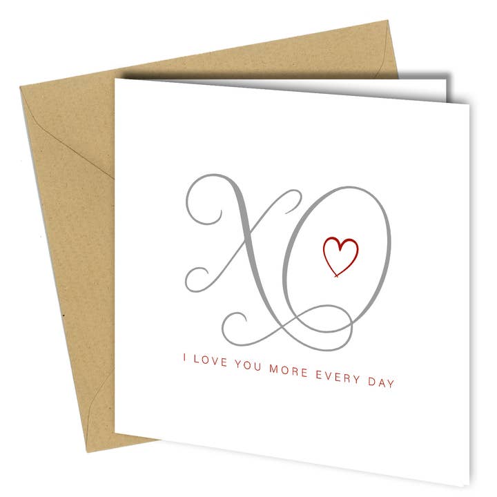 XO Valentins- & Jubiläumskarte – cb031 für den Großhandel von Close to the Bone Greeting Cards and Gifts