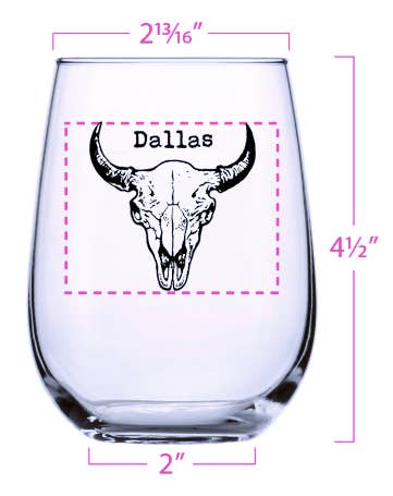 Counter Couture - Wholesale Wine Glass - Custom Stemless Wine Glasses - 1 Color Imprint - 48 pieces4