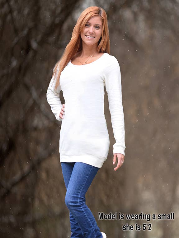 Túnica Camisola Creme por atacado de Sporty Girl Apparel