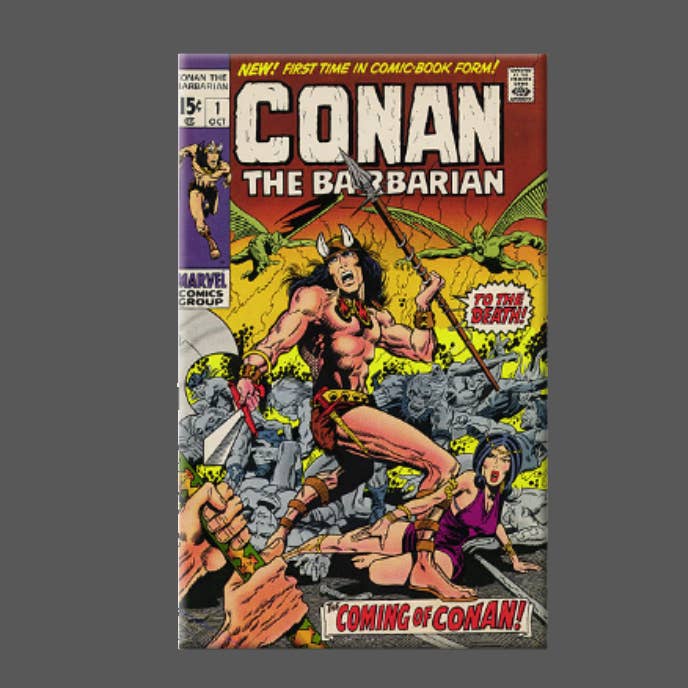 Ba Ba Buttons - Wholesale Magnet - CONAN, Magnet, Button, Mirror, THE BARBARIAN, COMIC