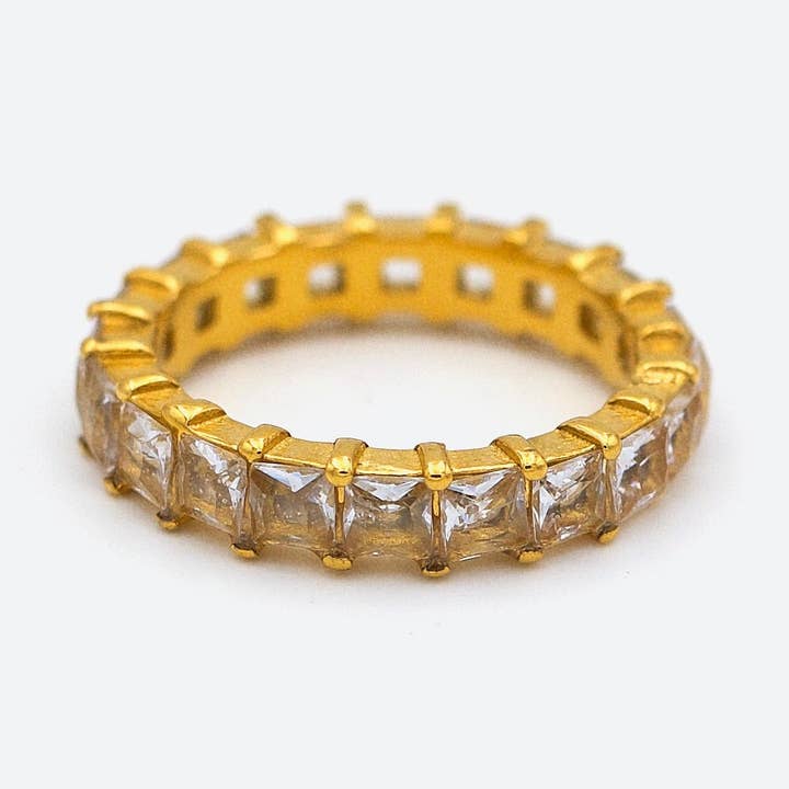 Faixa de cristal quadrada da eternidade por atacado de MeloMelo