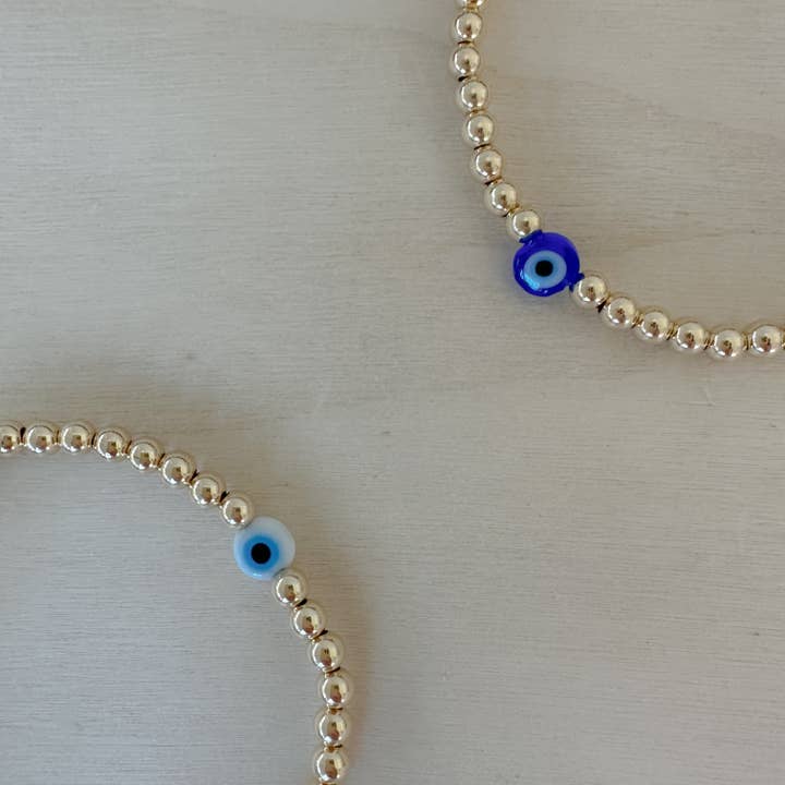 Evil Eye Bracelet for wholesale by Amethyst and Opal