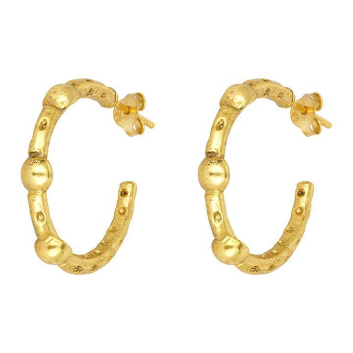 Mini Cruise Gold Hoops for wholesale by Ashiana London