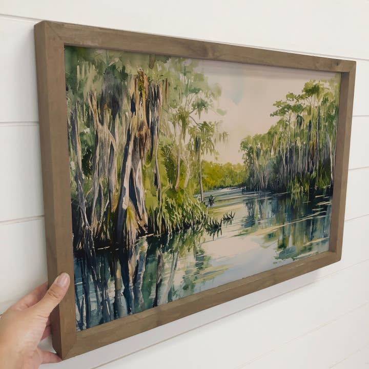 Hangout Home - Wholesale Art Print - Green Everglades Florida - Nature Landscape Canvas Art 3