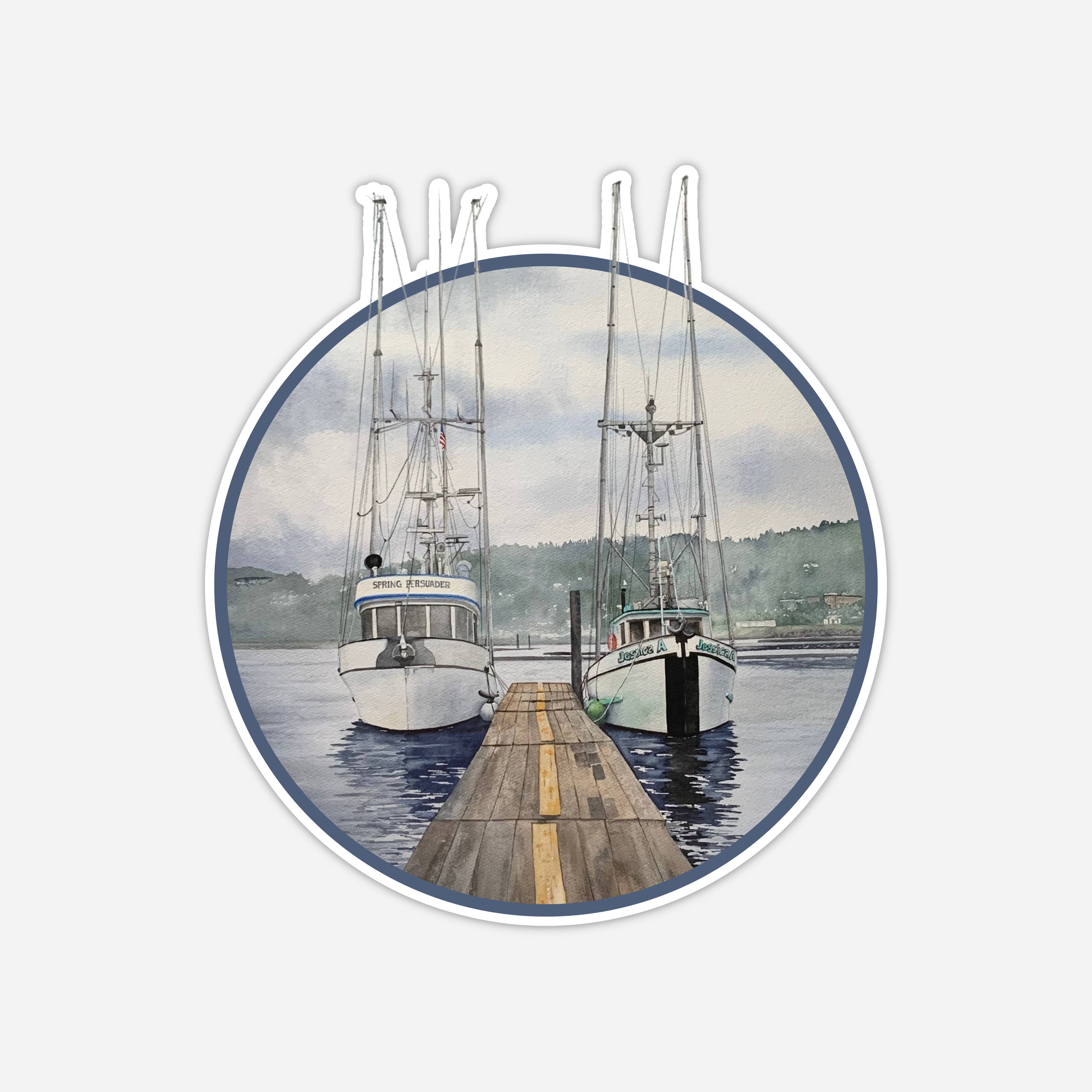 CMarie Northwest - Wholesale Sticker - Troller Sticker, Boating in the Pacific Northwest Decal