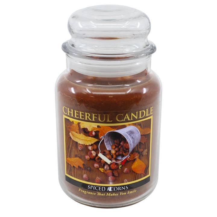 CHEERFUL CANDLE SPICED ACORNS SCENTED CANDLE for wholesale by Arcucci Trade Srl