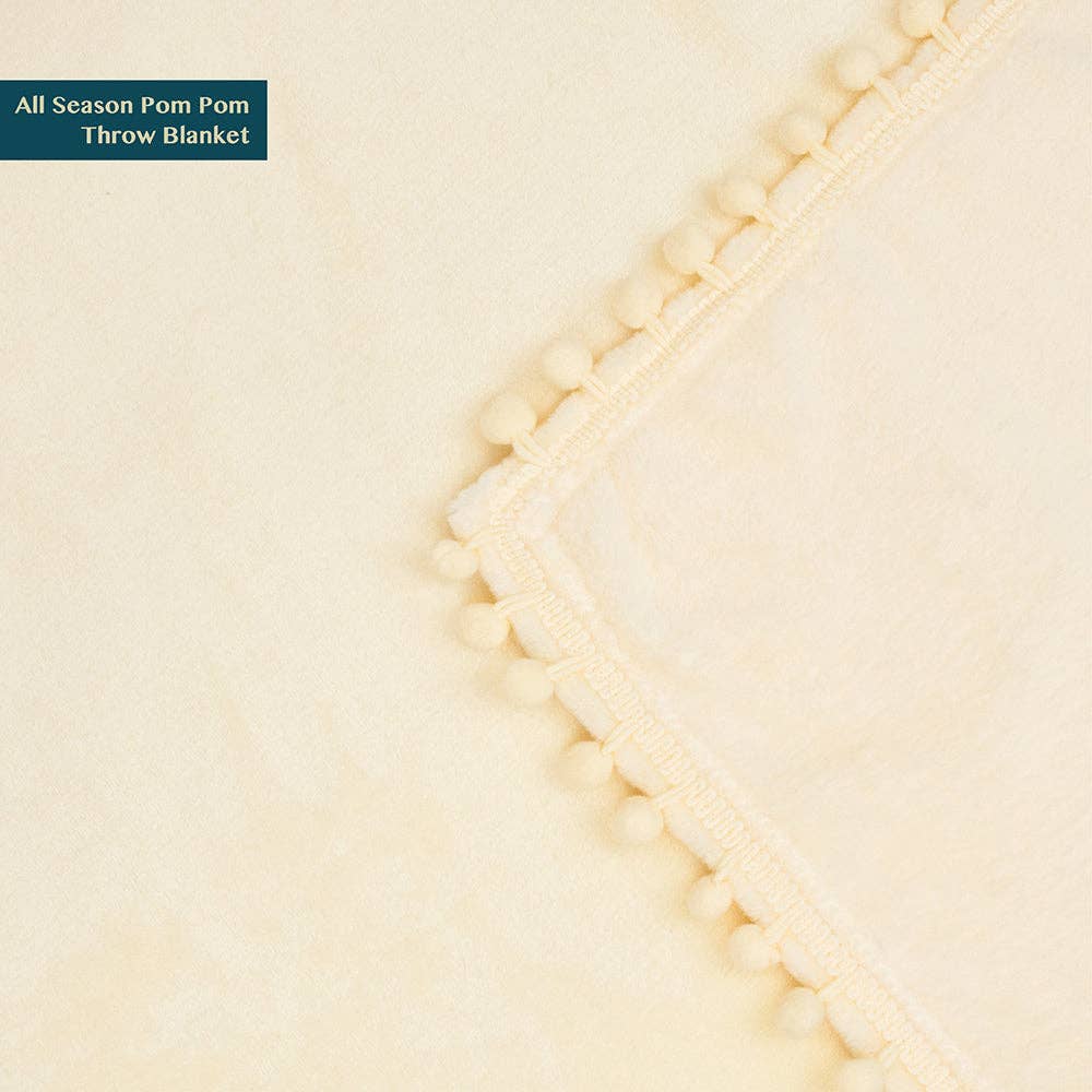 Pavilia – wholesale Prydnadsfilt – Filt med pompom-fransar47