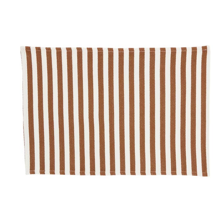 Moka Stripes Cotton Table Set for wholesale on Faire4