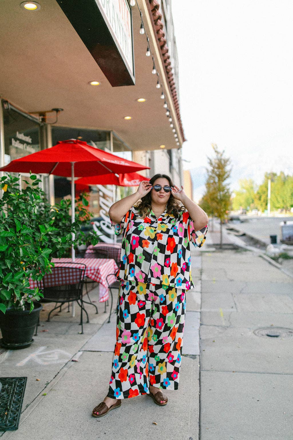 Taby Originals – wholesale Set med topp och byxa – Dam – TABY ORIGINAL: In My Blooming Era Plisse Set I STORLEKAR XS-5X***2