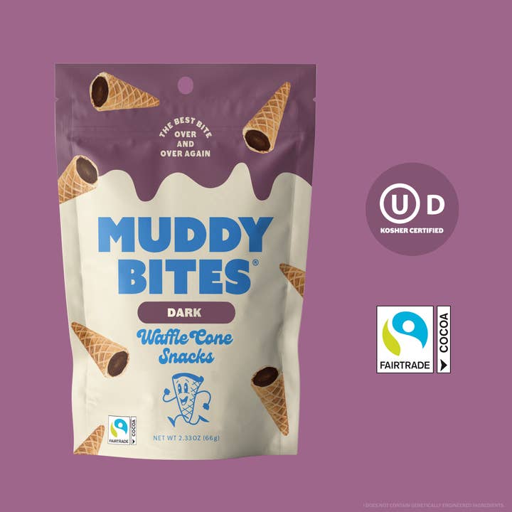 Muddy Bites - Wholesale Cookie - Dark Waffle Cones Snacks