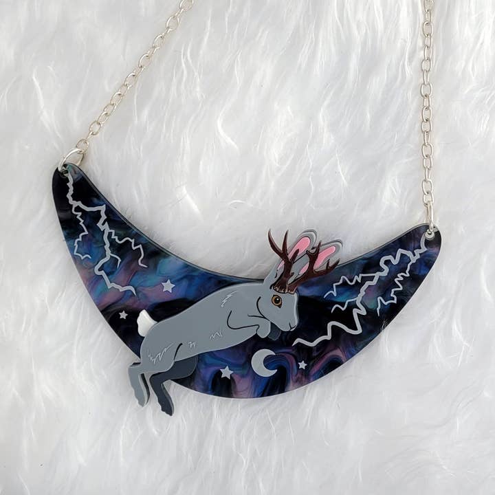 Jackalope Statement Necklace for wholesale by Sugar and Vice