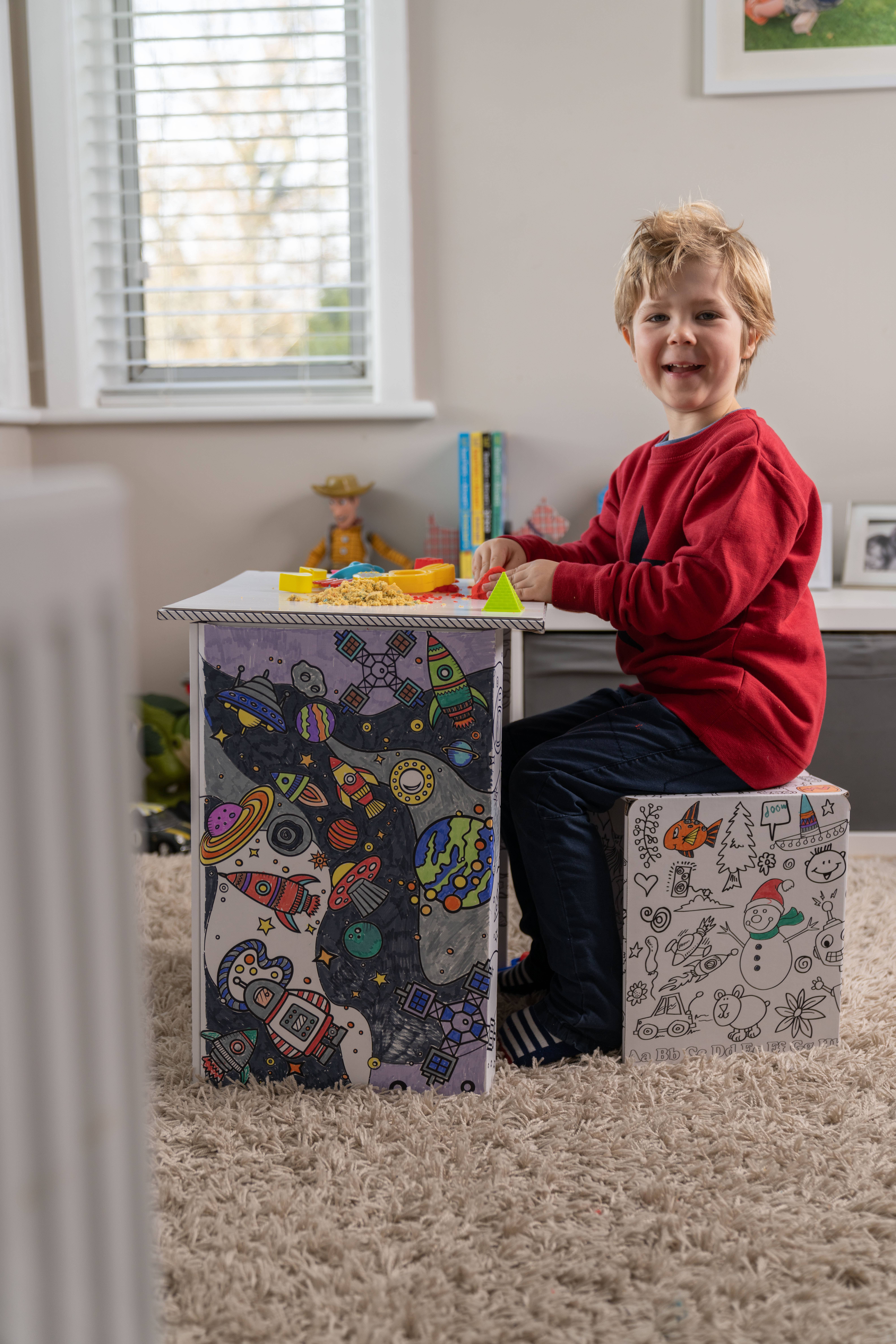 The Toy Tribe - Vente Kit de construction de jouet – enfant - Pack a Desk Junior - Bureau d'activité pour enfants6
