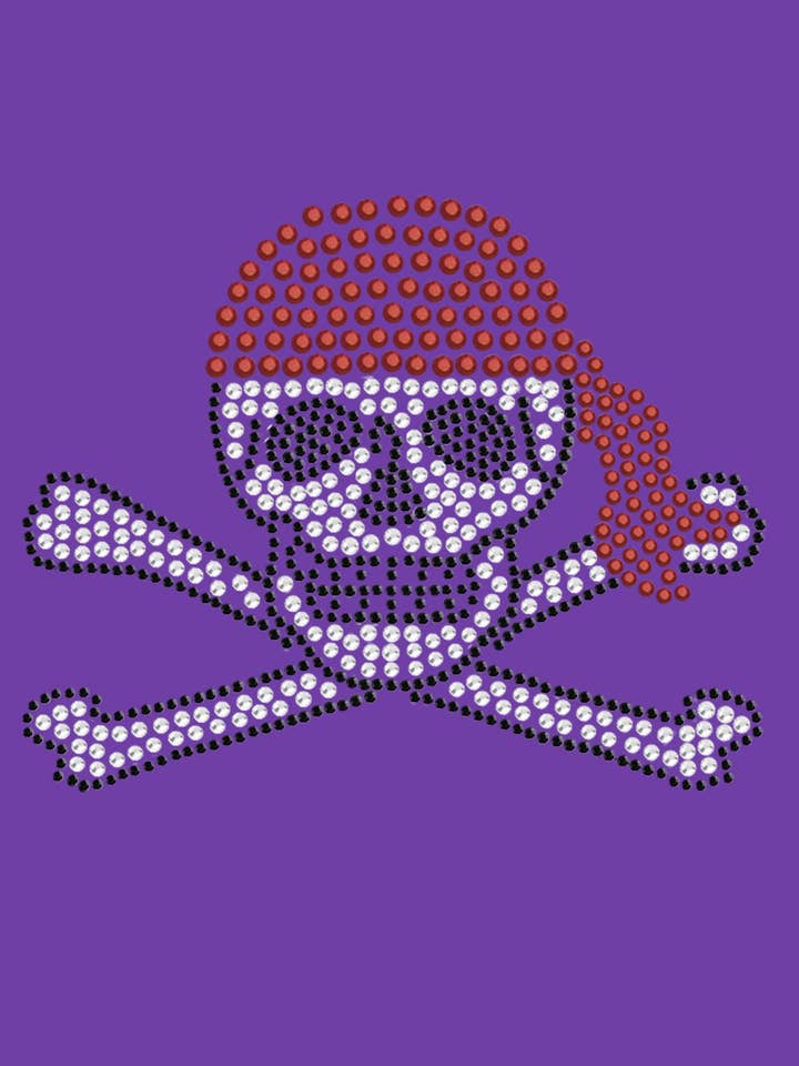 Dog in the Closet – Großhandel T-Shirt – Damen – Totenkopf mit rotem Bandana Damen T-Shirt13