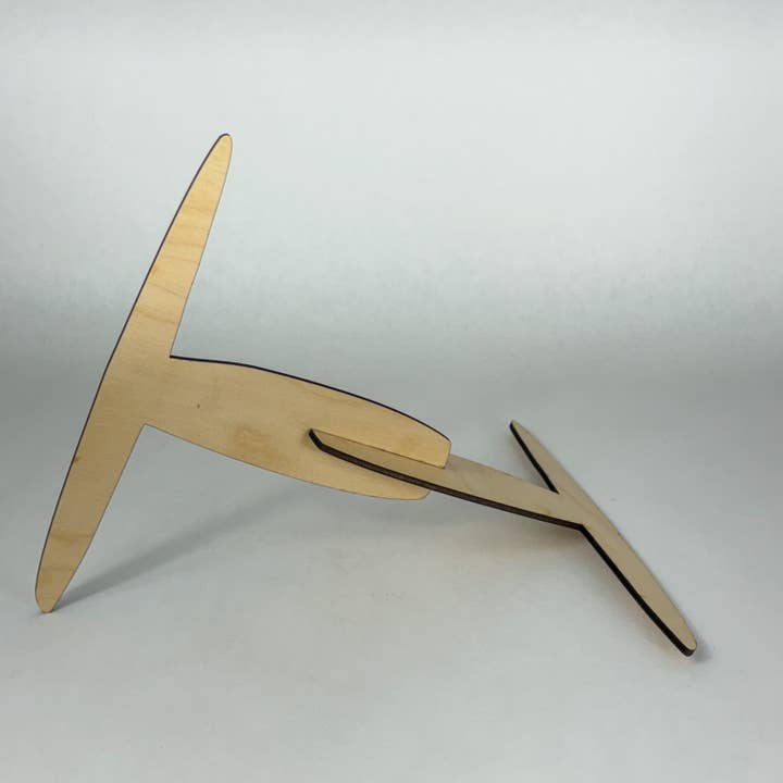 Art by Erica H & Rebel Stitchers - Wholesale Craft Tool - Handmade Wooden 1 Yard Niddy Noddy - Disassembles Easy1