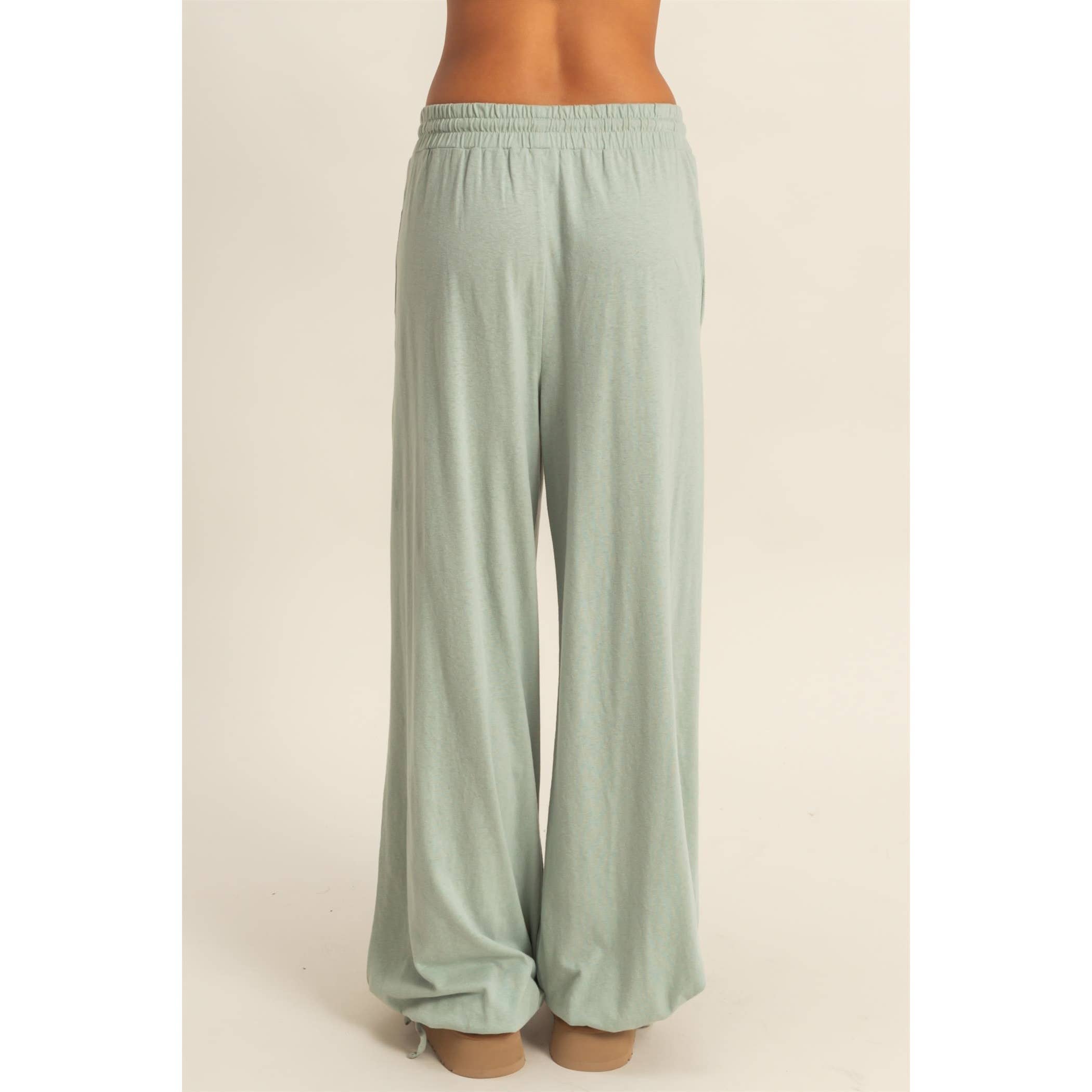 HYFVE - Wholesale Pants - Women's - High Waist Drawstring Wide Leg Pants6