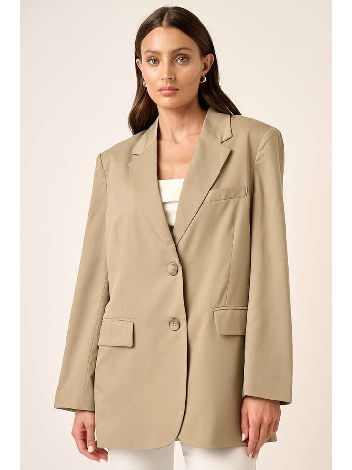 mittoshop - Wholesale Blazer - Women's - BOYFRIEND OVERSIZED BLAZER1