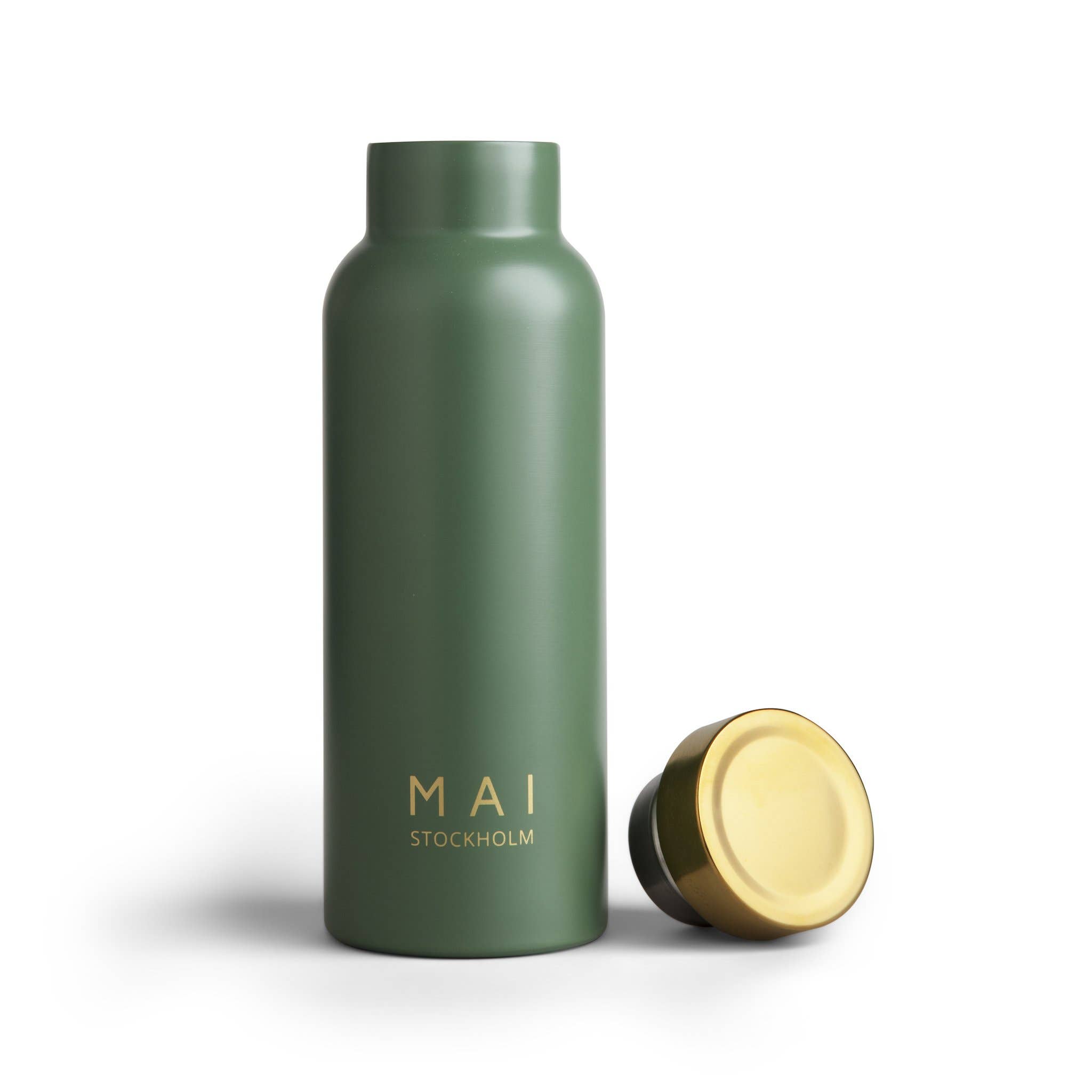 MAI Stockholm – wholesale Vattenflaska – MAI Stockholm vattenflaska i rostfritt stål, olivgrön1