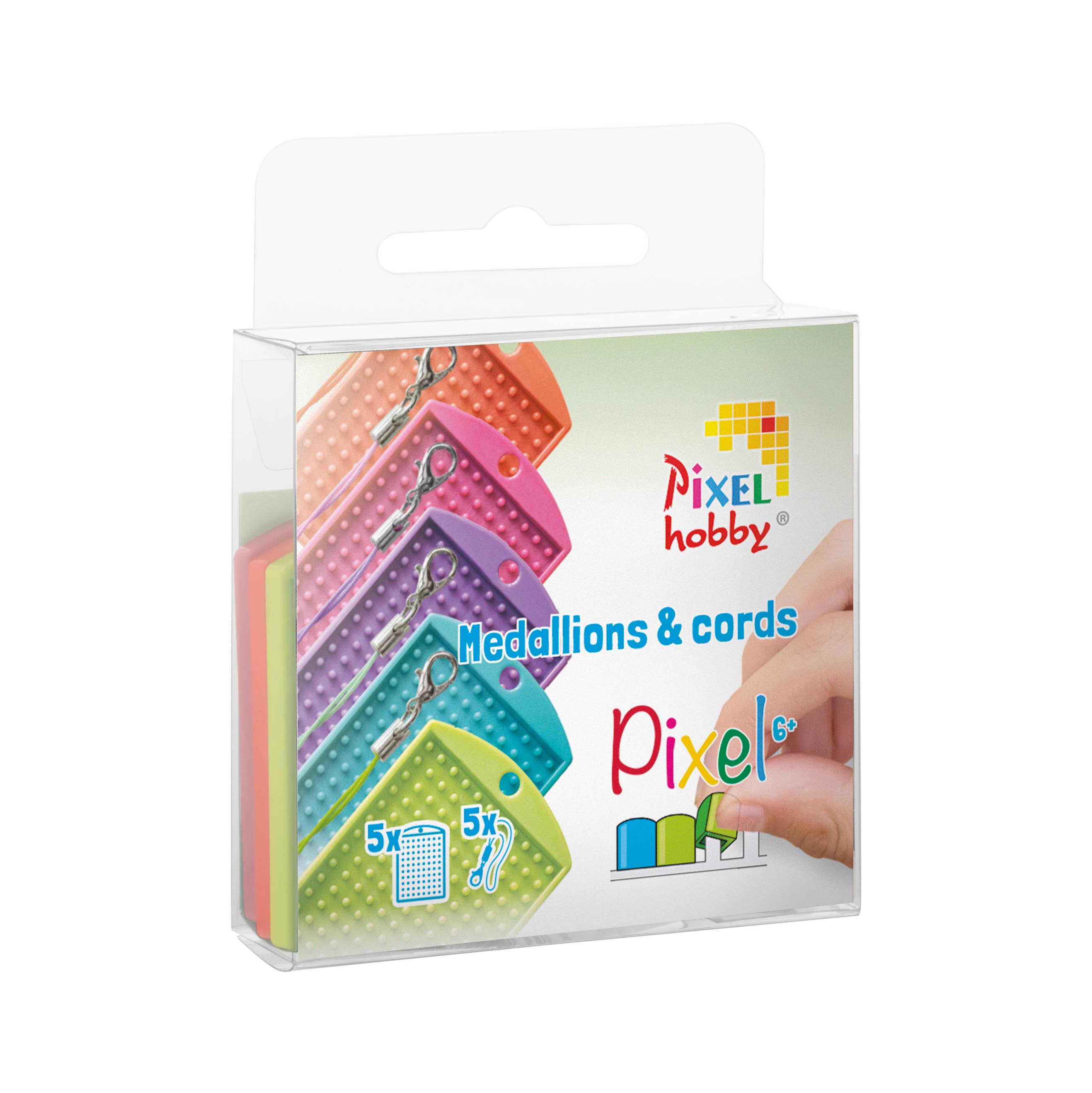 Pixelhobby – wholesale Craft supplies – Set of  5 Medallions & 5 Color Cords1