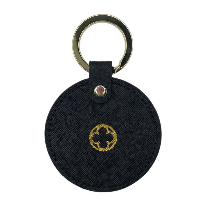 Black Leather Key Chain for wholesale by Oriana Lamarca Designs