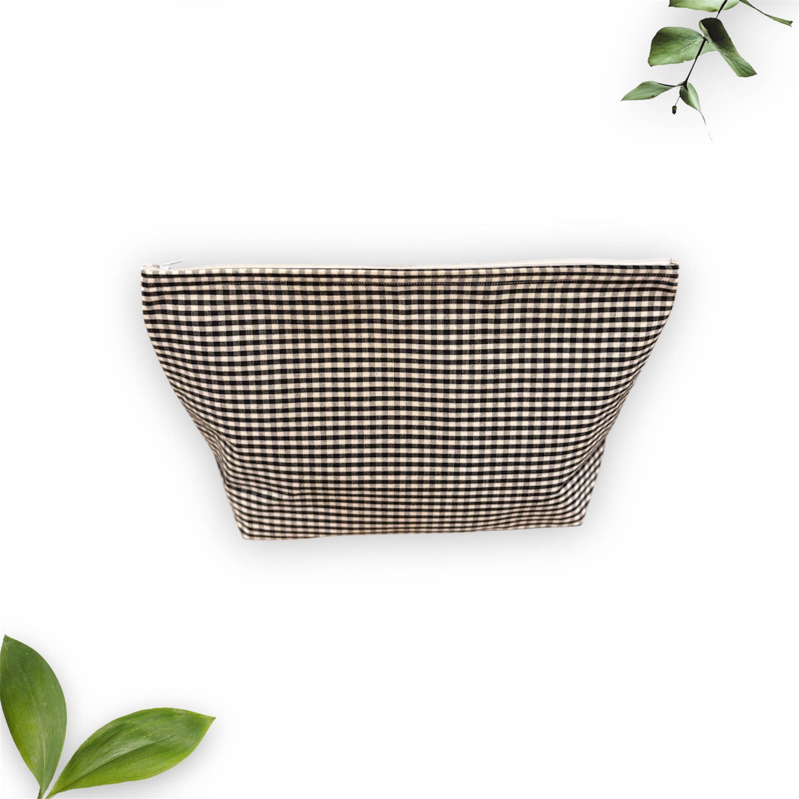 everydaybags.gifts - Wholesale Toiletry Bag - Women's - Black & White Checkered Washbag – Handmade Travel Bag