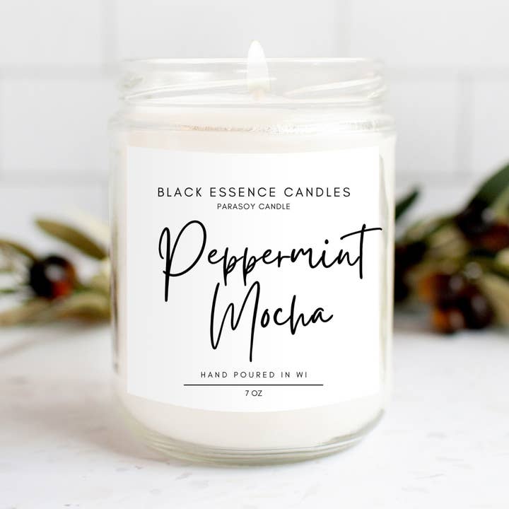 Peppermint Mocha for wholesale by Black Essence Candles
