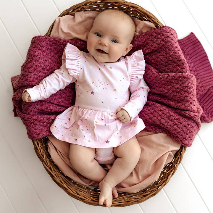 Snuggle Hunny - Wholesale Dress – Baby - Twinkle Long Sleeve Organic Dress3