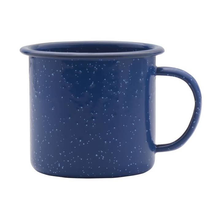 Tazza maculata blu, set di 4 per la vendita all'ingrosso da parte di Lifetime Brands Silverwarehouse