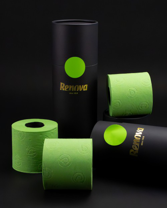 Renova - Wholesale Toilet Paper - Toilet Paper Renova Tubo Gold Green 3 Rolls1