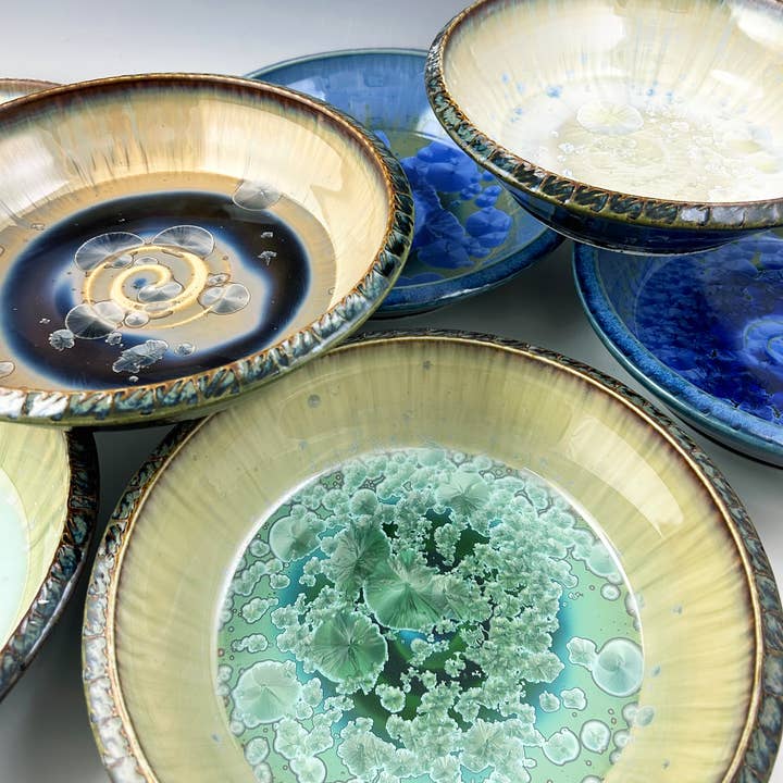 Crystalline Small Tex Platter for wholesale by Indikoi