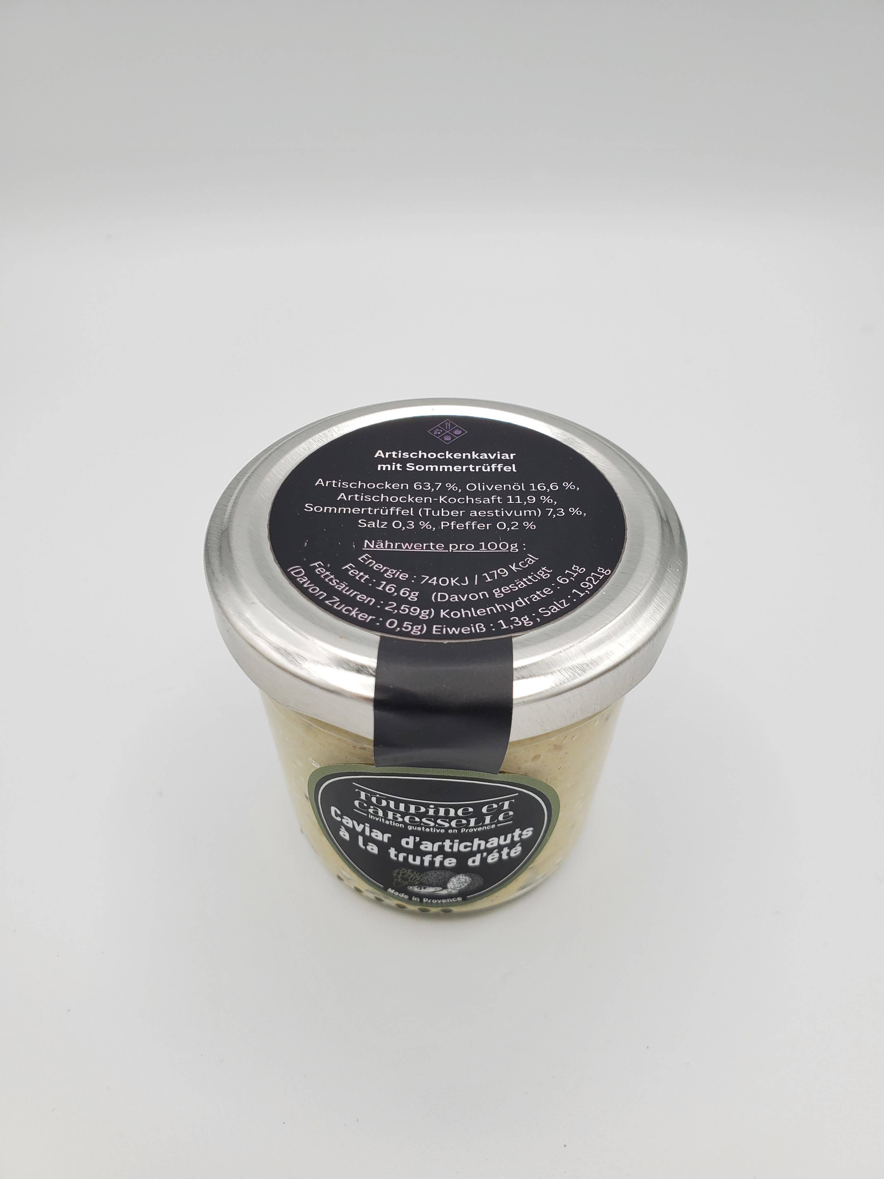 Toupine et Cabesselle - Wholesale Tapenade - Artichoke caviar with summer truffle1