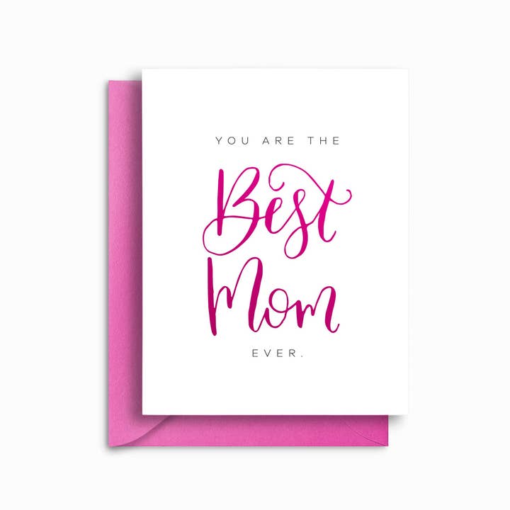 Wenskaart - Je bent de beste moeder ooit (folie gestempeld) voor wholesale door Annabel Reese