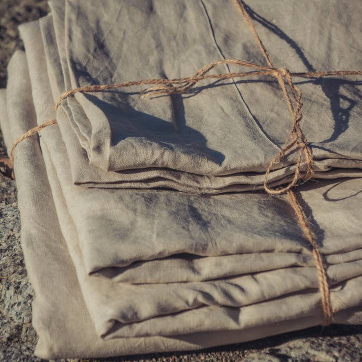 Q VITA - Wholesale Duvet Cover - French Linen Duvet Cover Set (3PCS) - Oatmeal5