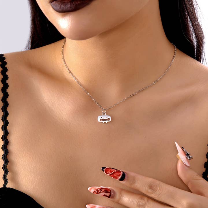 alberalkirk - Wholesale Pendant/Charm Necklace - Halloween Ghost Cartoon Monster Necklace S5P5915