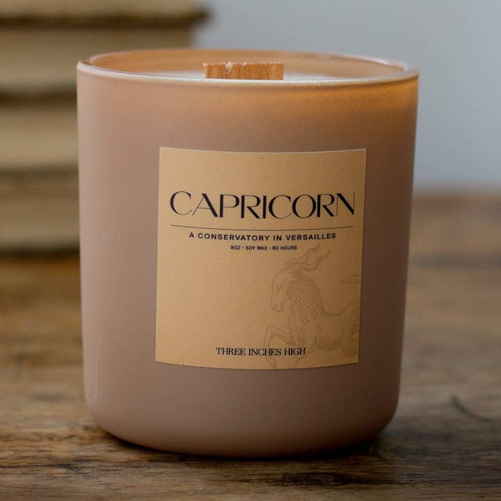 Capricorn Candle - 8oz Soy Wax for wholesale by Three Inches High