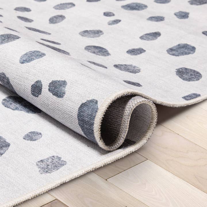 Well Woven - Wholesale Area Rug - Animal Dots Modern Ivory Black Area Flat-Weave Rug6
