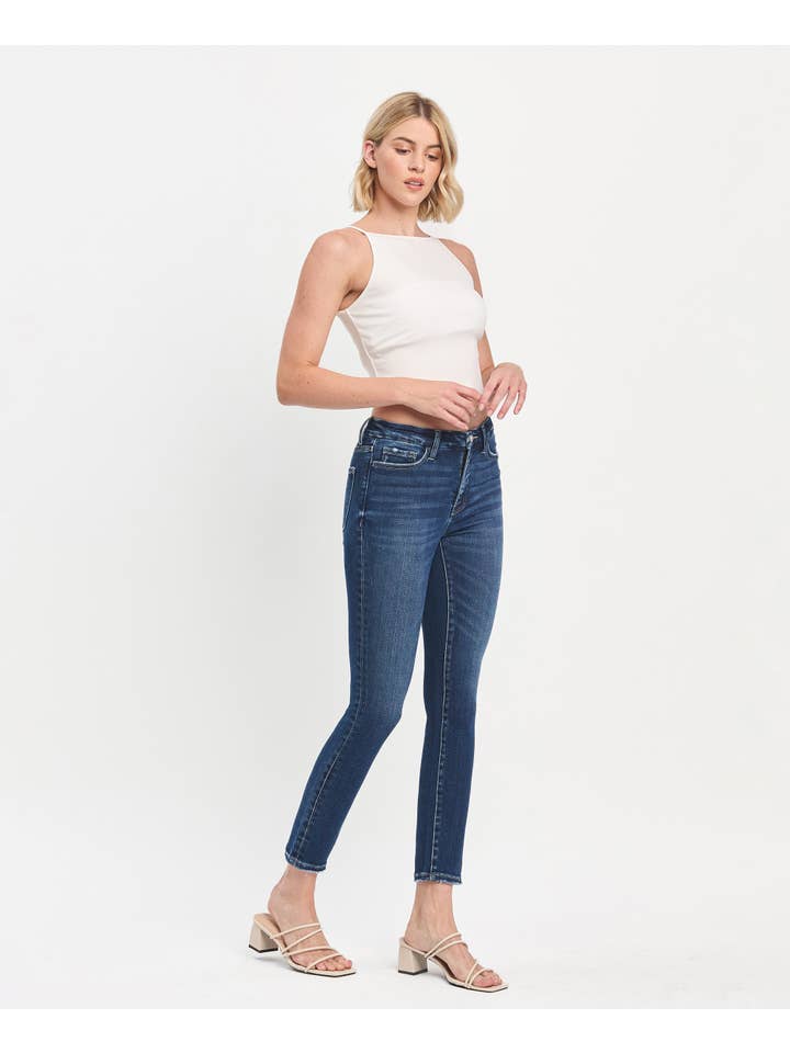 EULOGIZE TUMMY CONTROL HIGH RISE SEAMLESS WB SKINNY JEANS LV1445 for wholesale on Faire