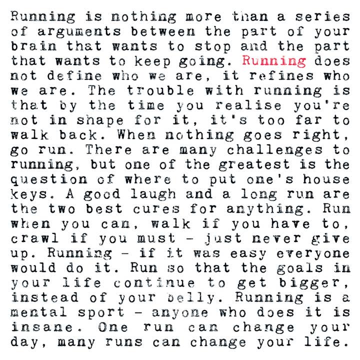 Coulson Macleod (U.S. Duties Paid) – wholesale Encouragement card – Running Quotes Card For Marathon Runners or Joggers1