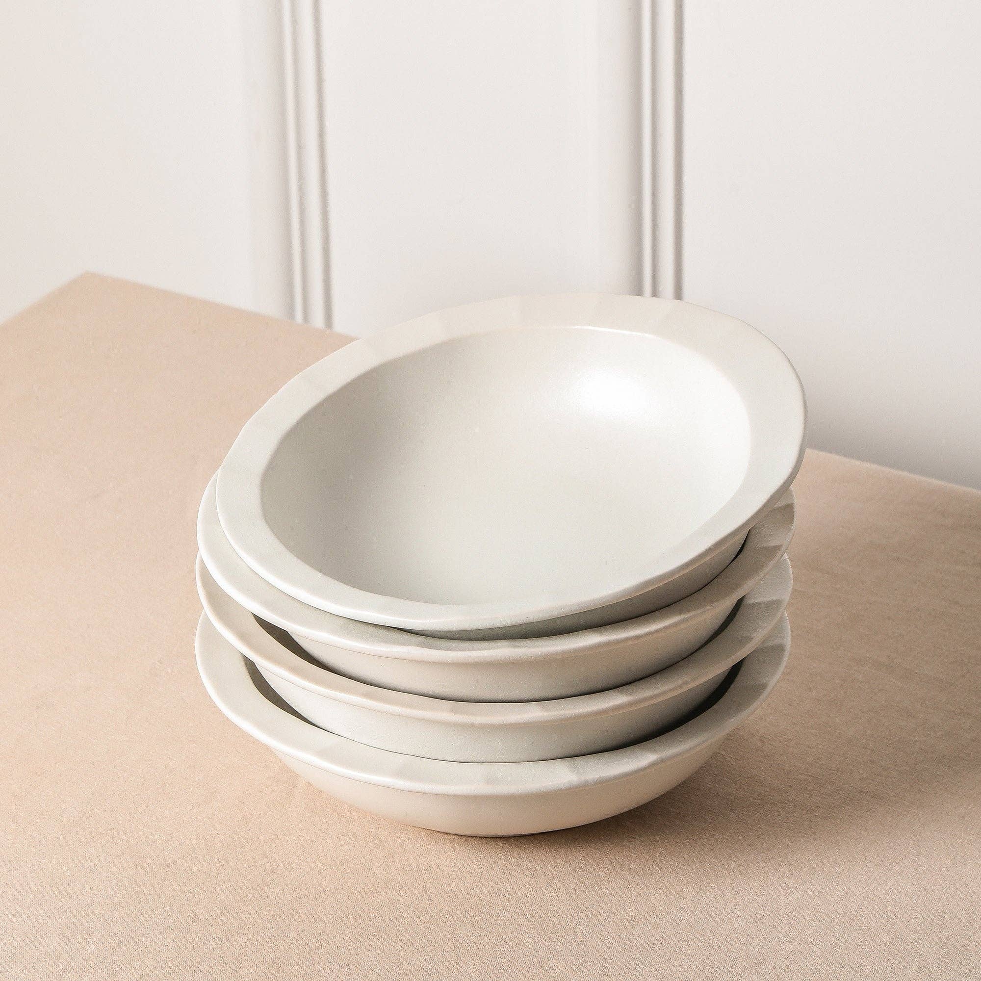 Stone  Lain - Wholesale Dinnerware Set - Oasis Stoneware Dinnerware Set - White5