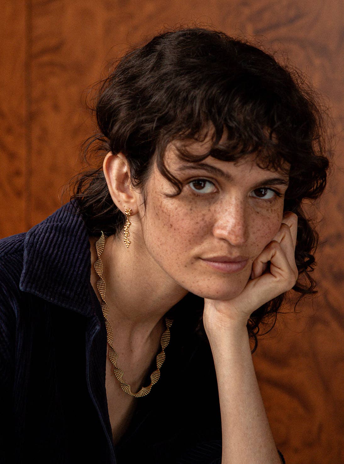 Gold Deia earrings for wholesale on Faire4