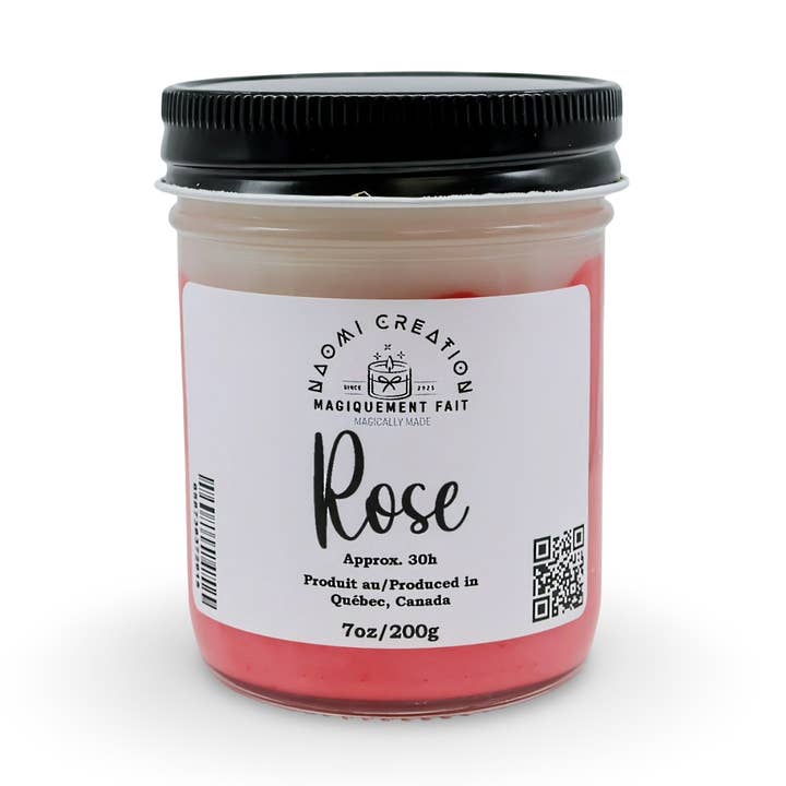 Candele Profumate - Rosa - Stoppino in Legno per la vendita all'ingrosso da parte di Arômes & Évasions