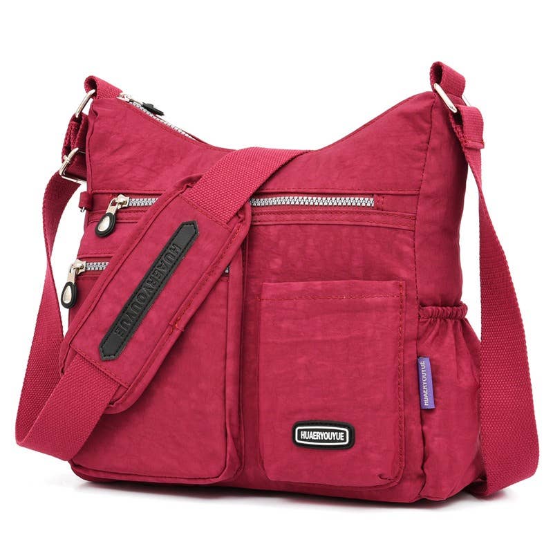 wandf - Vente Sac à bandoulière – femme - Sac bandoulière en nylon, sac à main multi-poches4