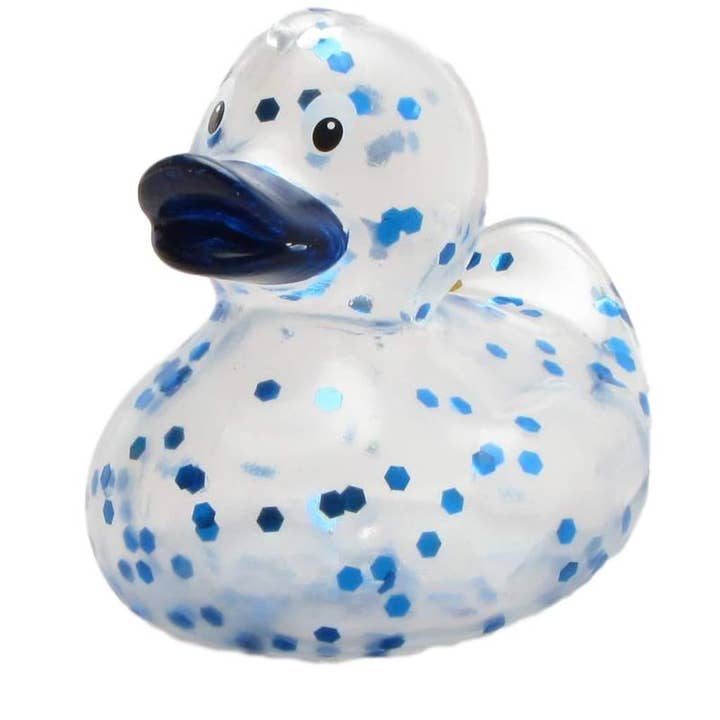 Blue glitter rubber duck - rubber duck for wholesale by Duckshop