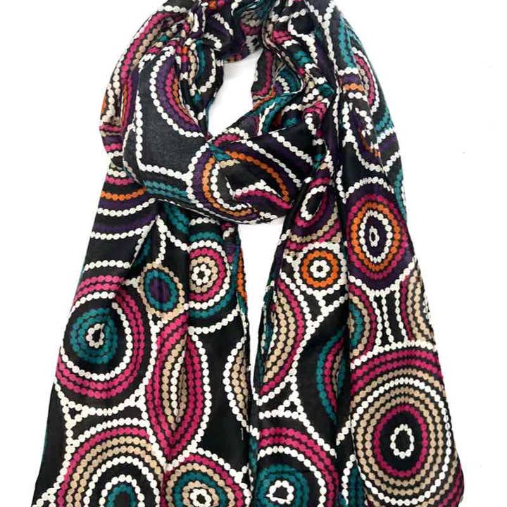 LINETA - Vente Écharpe – femme - Foulards pompon