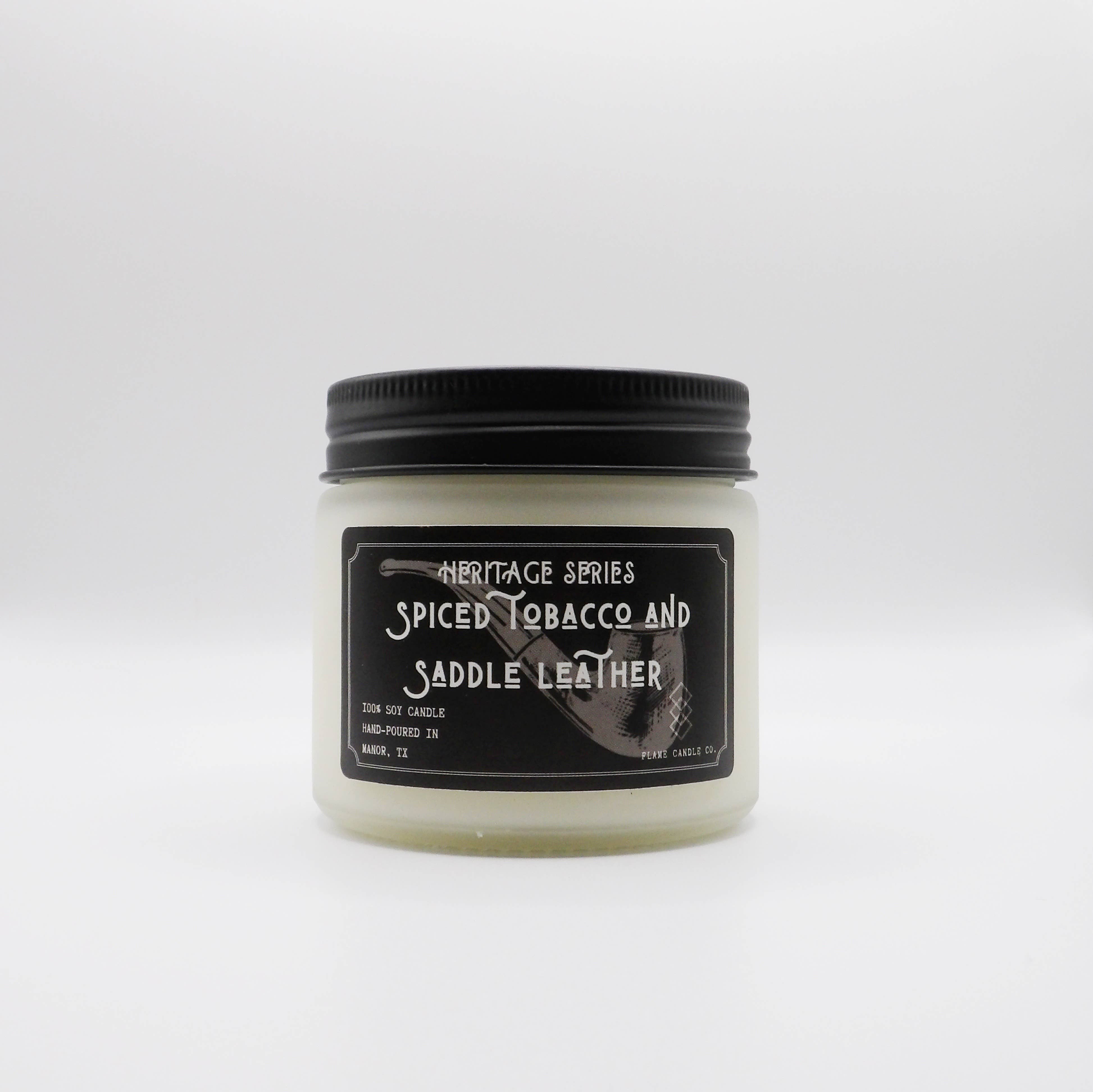 Flame Candle Company - Wholesale Jar/Filled Candle - Spiced Tobacco + Saddle Leather2