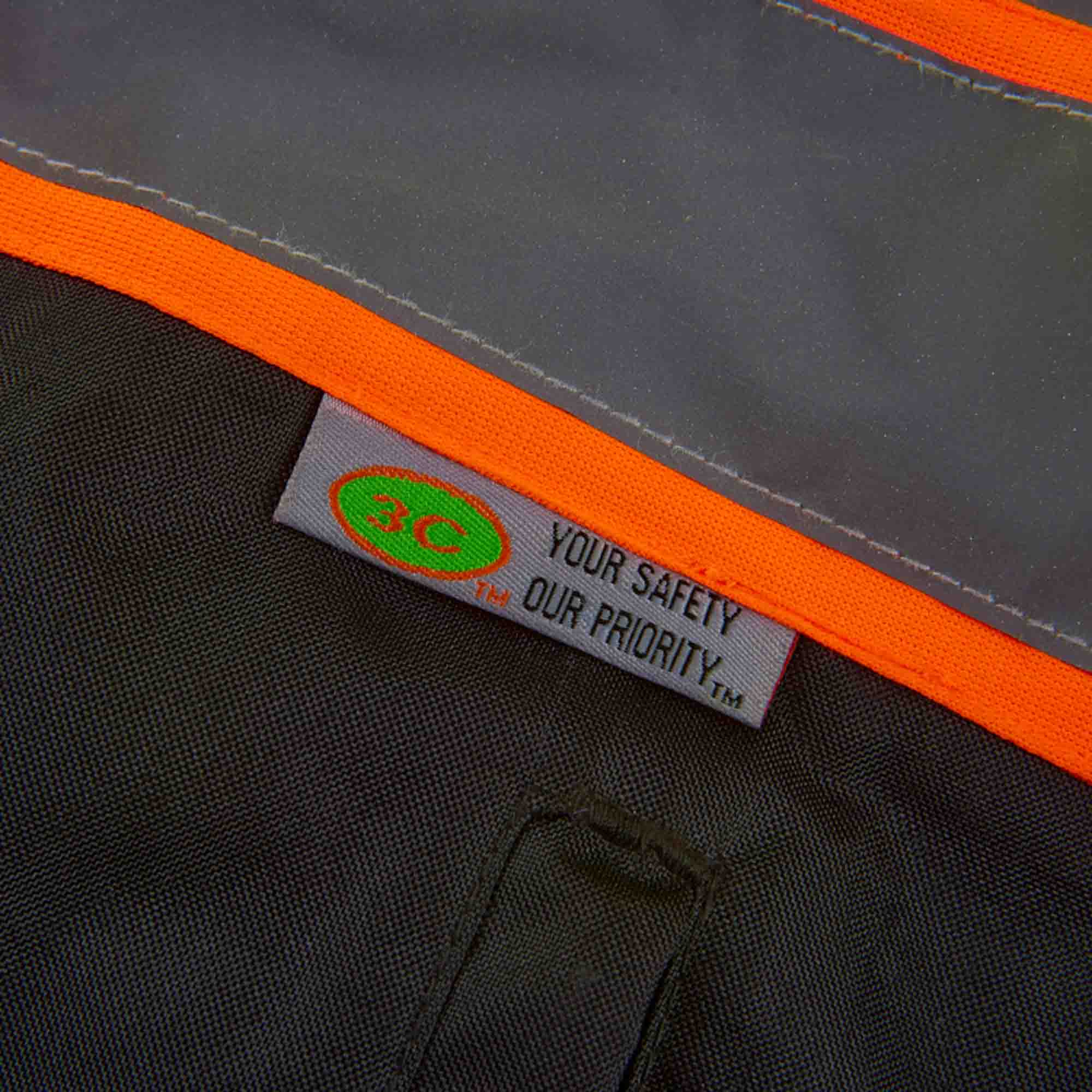 3C Products – wholesale Safety jacket – Unisex – SAJ5710  Lime Green /W Black Bottom, 3-In 1 Safety Class 36