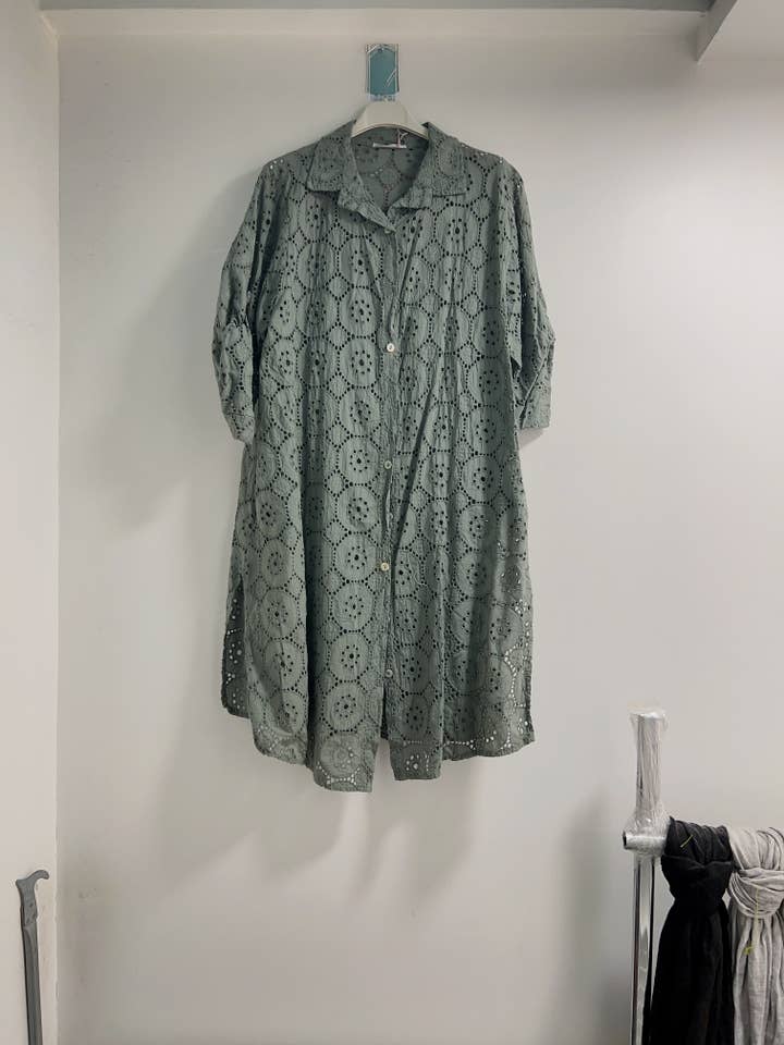 Happy look - Wholesale Dress - Women's - English embroidery shirt dress